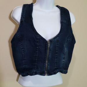 New Look Cropped Denim Top